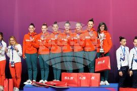 Бургас - художествена гимнастика - Европейска купа - награждаване
