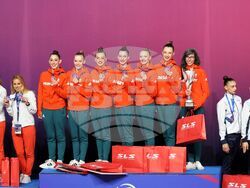 Бургас - художествена гимнастика - Европейска купа - награждаване