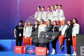 Бургас - художествена гимнастика - Европейска купа - награждаване