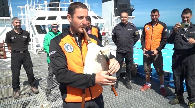 RSV 421 Crew Wishes Prof. Pimpirev Happy 70th Birthday 