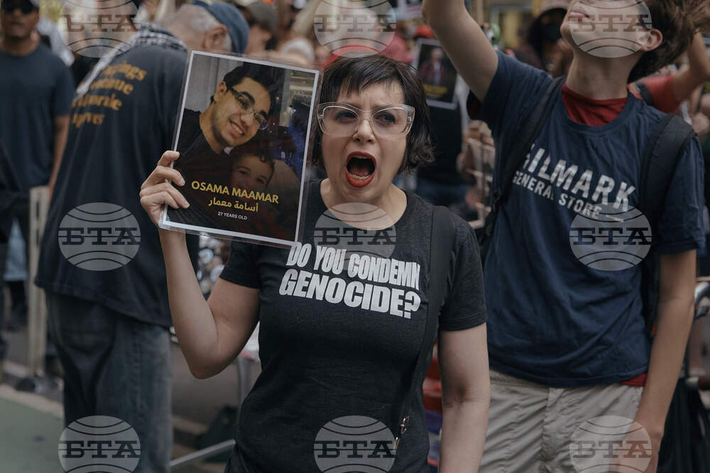 Israel Palestinians Protest New York