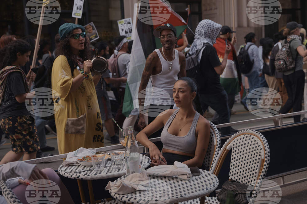 Israel Palestinians Protest New York