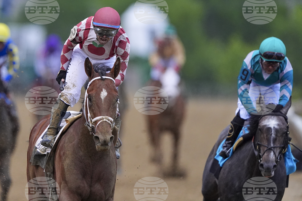 APTOPIX Preakness Stakes Horse Racing