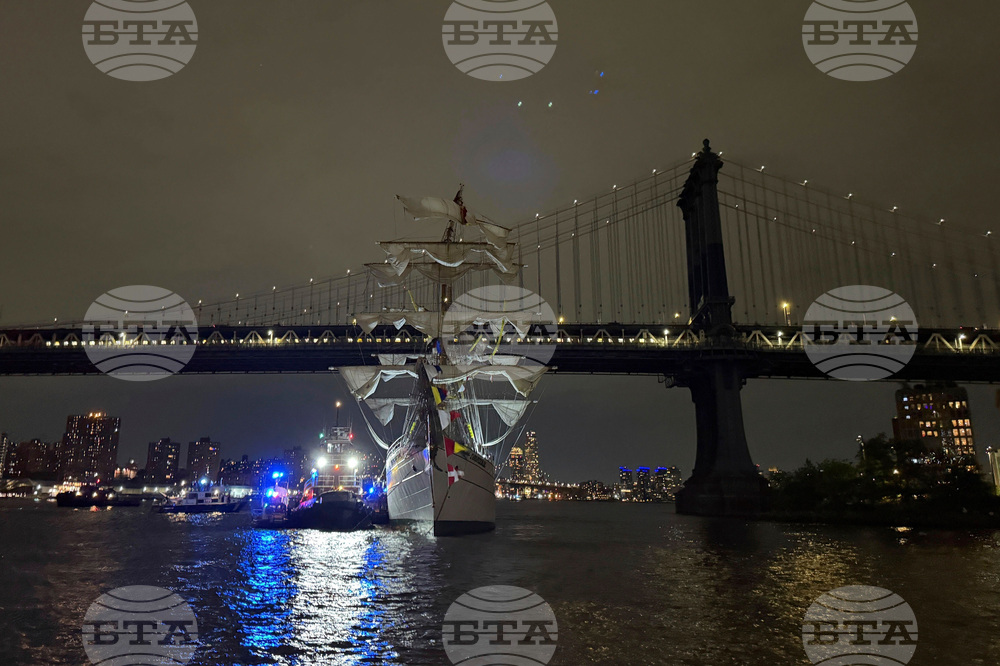 Ship Hits Brooklyn Bridge