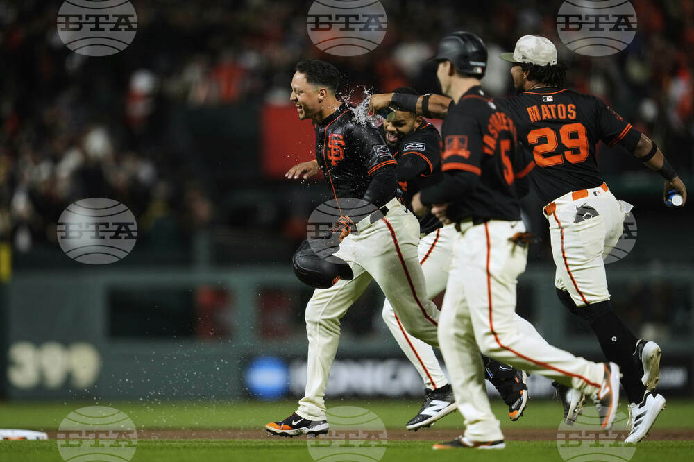 APTOPIX Athletics Giants Baseball