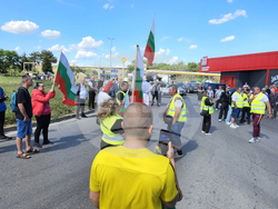 Русе - Дунав мост - протест