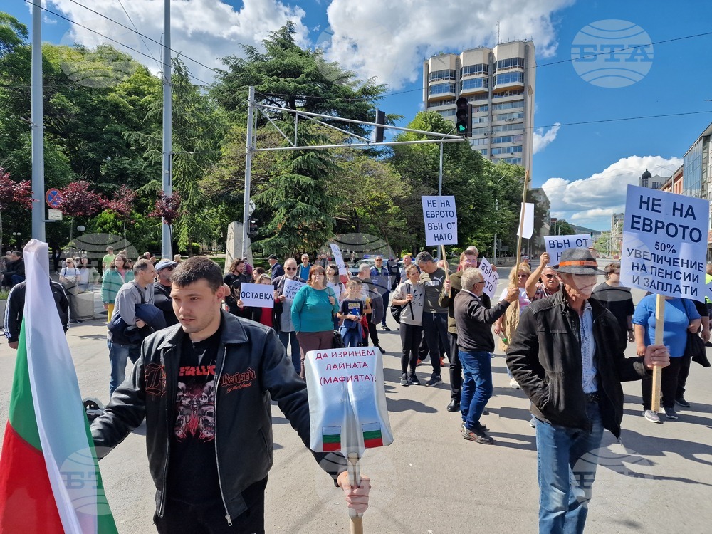 Стара Загора - протест - еврозона