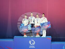 Бургас - художествена гимнастика - Европейска купа - награждаване