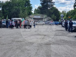 Видин - протест - международен път - българският лев