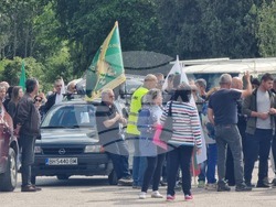 Видин - протест - международен път - българският лев