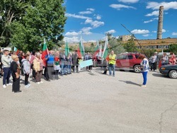 Видин - протест - международен път - българският лев