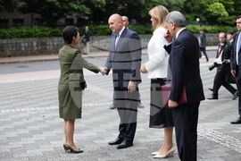 Япония - Румен Радев - принцеса Такамадо - Университет "Васеда" - изложба