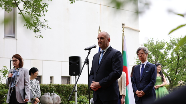 President Radev Attends Reception at Bulgarian Embassy in Tokyo 