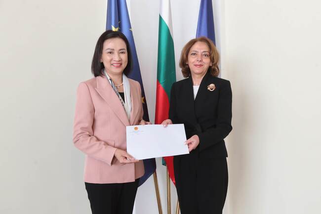 Deputy Minister of Foreign Affairs Receives Credentials of Vietnam Ambassador to Bulgaria