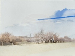 Творба от изложбата „Стъпки във времето – поколения“. Снимка: Галерия „Арте“