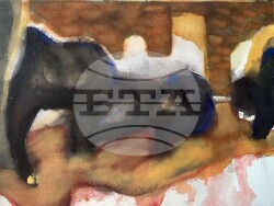 Творба от изложбата „Стъпки във времето – поколения“. Снимка: Галерия „Арте“