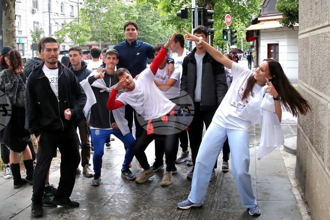 Сърбия - студенти - маратон - Брюксел