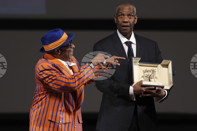 Спайк Лий връчи на Дензъл Уошингтън изненадваща почетна „Златна палма“ в Кан