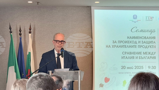 Bulgaria Has Extensive Experience in Exchanging Food Product Good Practices, Says Italian Ambassador Marcello Apicella