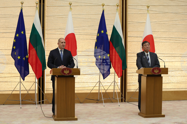 Стратегическото сътрудничество между България и Япония почива на четири основни стълба