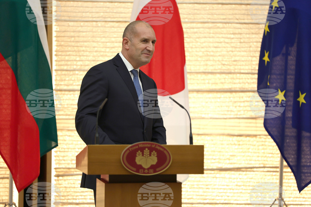 President Radev Describes Strategic Partnership Declaration with Japan as Important Step