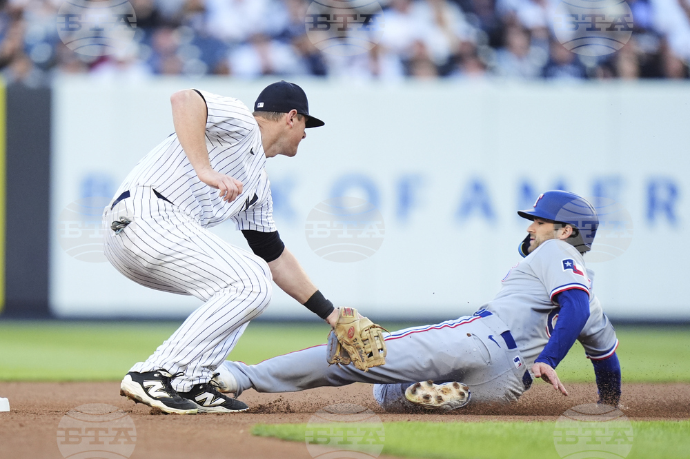 Rangers Yankees Baseball
