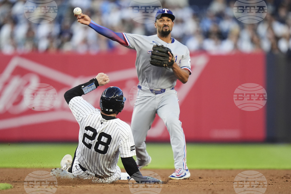 Rangers Yankees Baseball