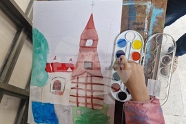 Пазарджик - празник - пленер - рисуване