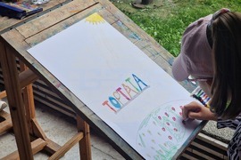 Пазарджик - празник - пленер - рисуване