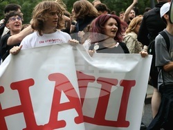 Сърбия - гимназисти - протест