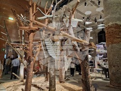 Обща експозиция на Венецианското архитектурно биенале в зала „Арсенале“. Снимка: Специален пратеник на БТА Ваня Сухарова