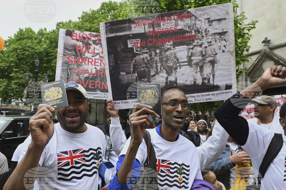 Britain Mauritius Chagos Islands Protest