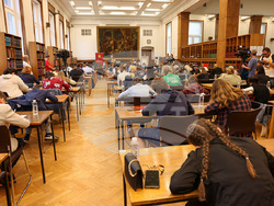 Над 90 участници са се включили във второто издание на инициативата „Голямата диктовка“ на Националната библиотека. Снимка: Националната библиотека „Св. св. Кирил и Методий“