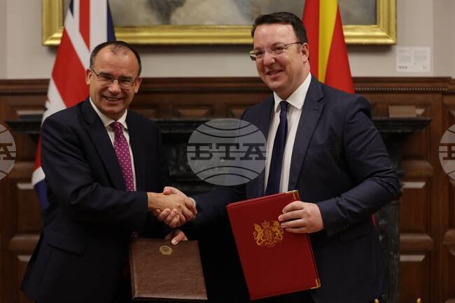 North Macedonia Signs Agreement on Political, Economic Cooperation with UK