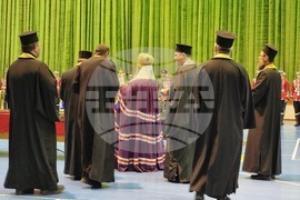 Габрово - гвардейски отряд - ученически духов оркестър - знаме - церемония