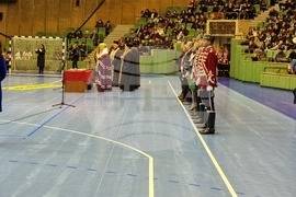 Габрово - гвардейски отряд - ученически духов оркестър - знаме - церемония