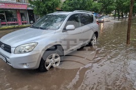 Разград - буря - дъжд