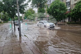 Разград - буря - дъжд