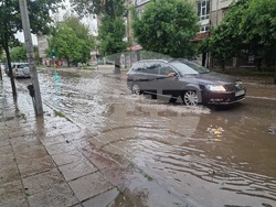 Разград - буря - дъжд