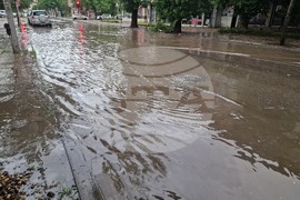 Разград - буря - дъжд