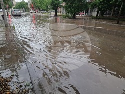 Разград - буря - дъжд