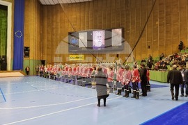 Габрово - гвардейски отряд - ученически духов оркестър - знаме - церемония