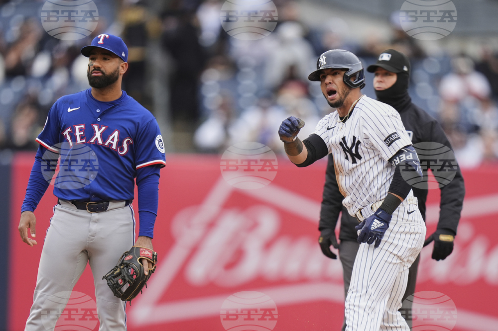 Rangers Yankees Baseball
