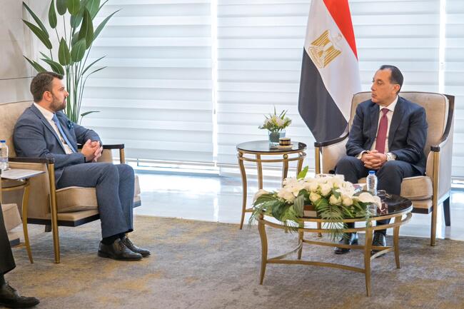 Foreign Minister Georgiev and Egyptian Prime Minister Madbouly Discuss International Agenda Topics and Important Bilateral Issues