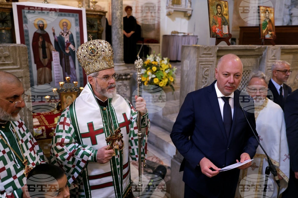 Италия - Ватикана - Росен Желязков - посещение - базиликата „Сан Клементе“ - литурия