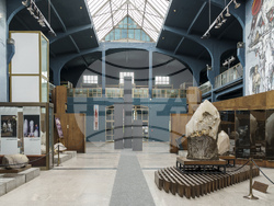 Инсталационни кадри от творбата „Reflections (Отражения)“ на Юлиян Табаков в изложбата „Високи гласове“ в Националния музей „Земята и хората“. Снимка: Калин Серапионов