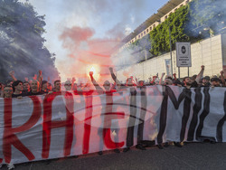Italy Milan Soccer Protest