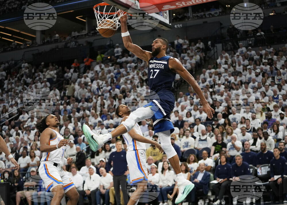 APTOPIX Thunder Timberwolves Basketball
