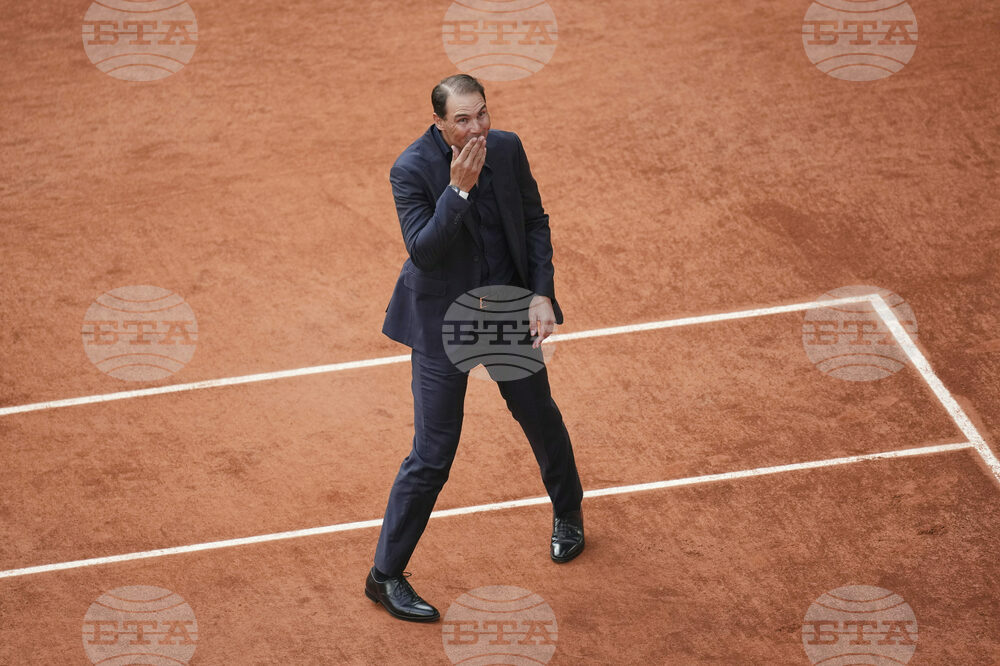 APTOPIX French Open Nadal Ceremony