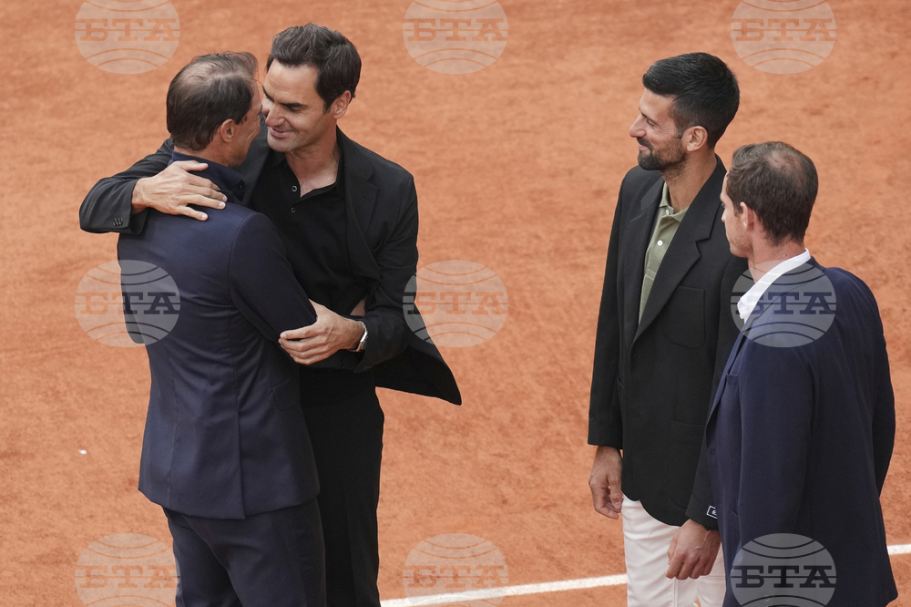APTOPIX French Open Nadal Ceremony